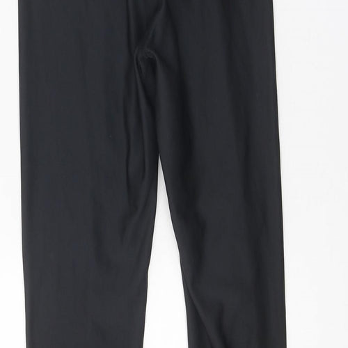 YONEX Womens Black Polyester Compression Leggings Size 24 in Regular Pullover