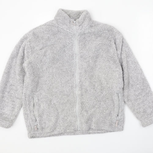 TU Womens Grey Jacket Size 14 Zip