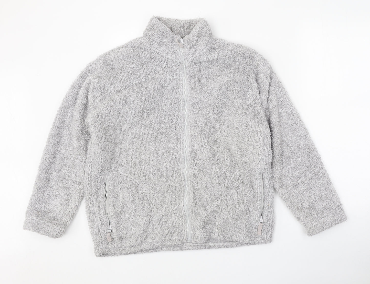TU Womens Grey Jacket Size 14 Zip