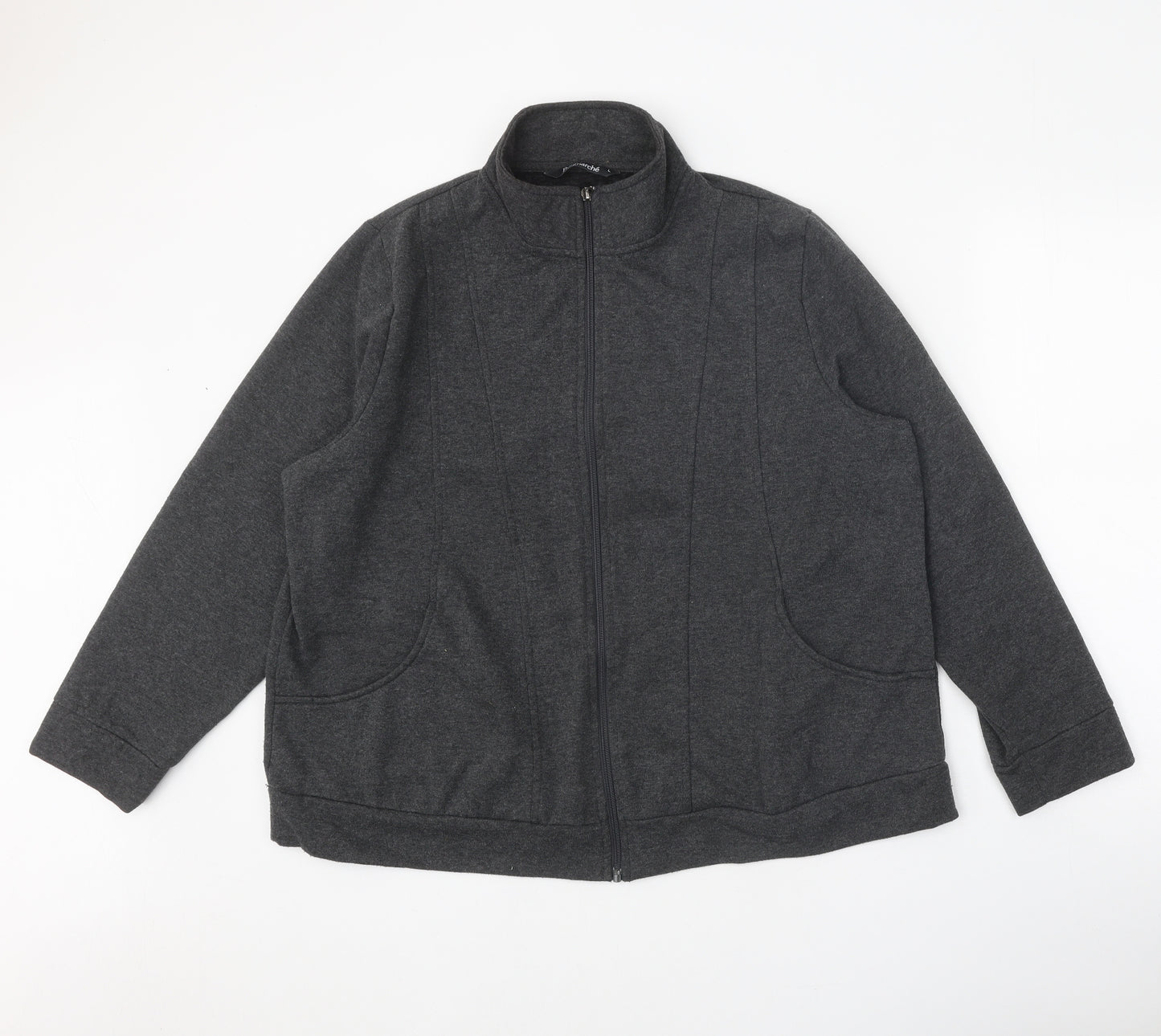 Bon Marche Mens Grey Jacket Size L Zip