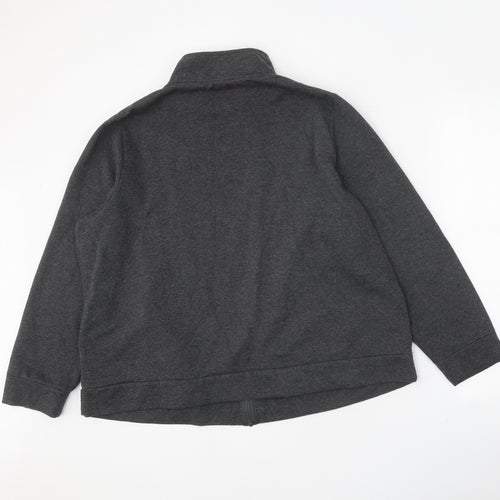 Bon Marche Mens Grey Jacket Size L Zip