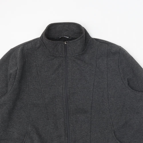 Bon Marche Mens Grey Jacket Size L Zip