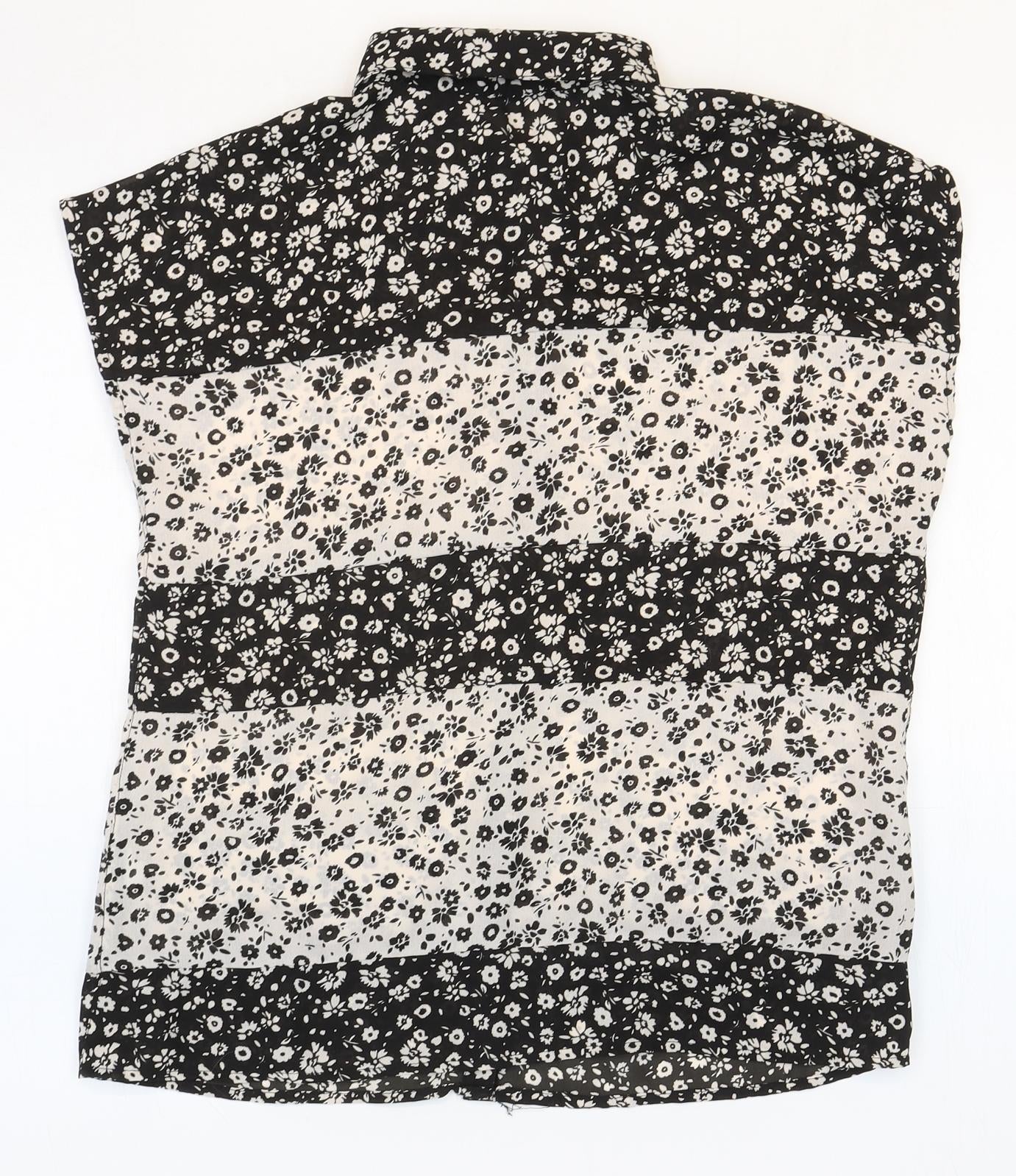 Atmosphere Womens Multicoloured Floral Polyester Basic Button-Up Size 12 Collared