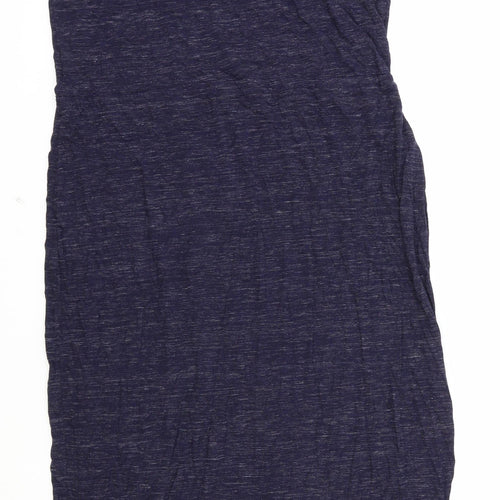 NEXT Womens Blue Viscose Maxi Size 16 Round Neck Pullover