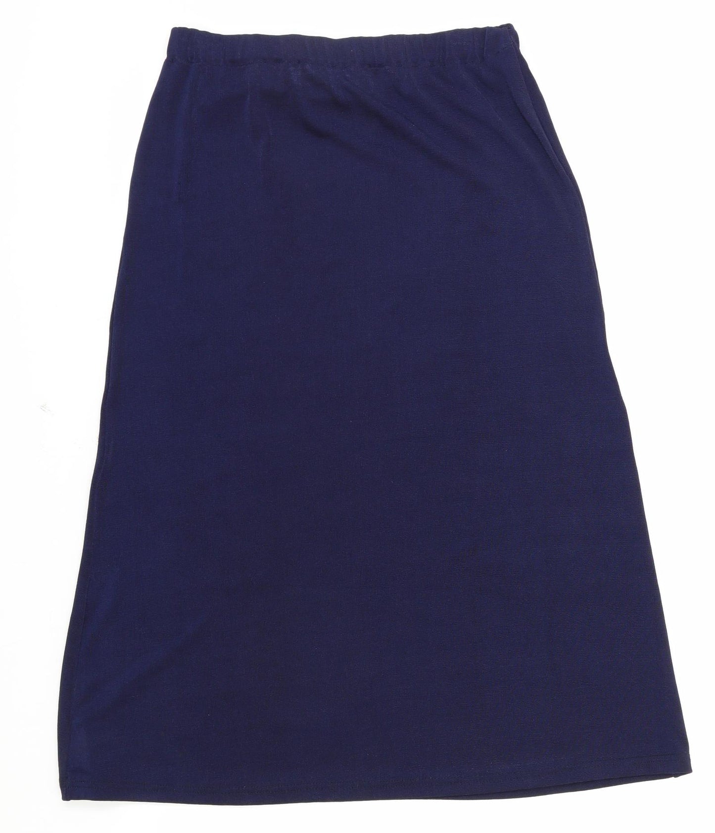 Preworn Womens Blue Polyester A-Line Skirt One Size