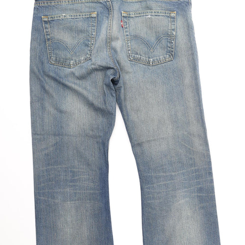 Levi's Mens Black Cotton Straight Jeans Size 36 in L32 in Regular Zip