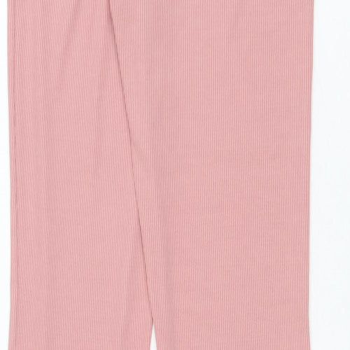 New Look Womens Pink Polyester Jogger Trousers Size 14 Regular - Ribbed