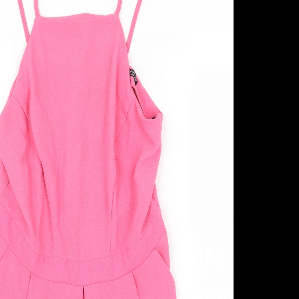 Atmosphere Womens Pink Polyester Playsuit One-Piece Size 14 Zip