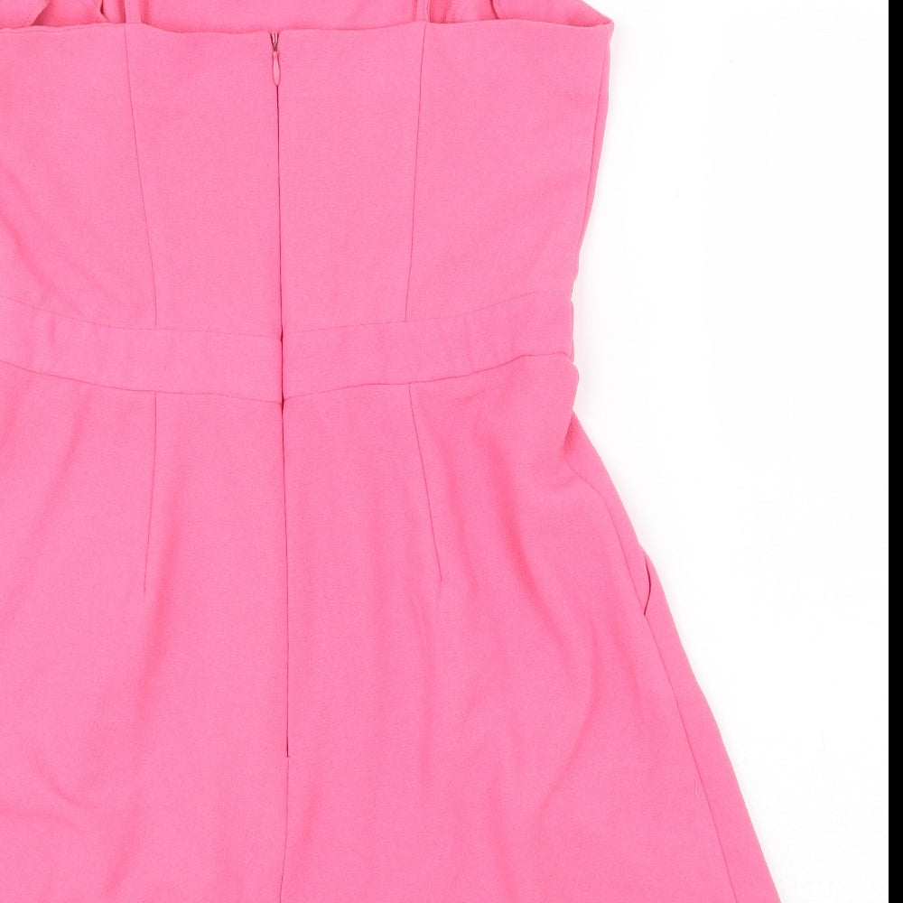 Atmosphere Womens Pink Polyester Playsuit One-Piece Size 14 Zip