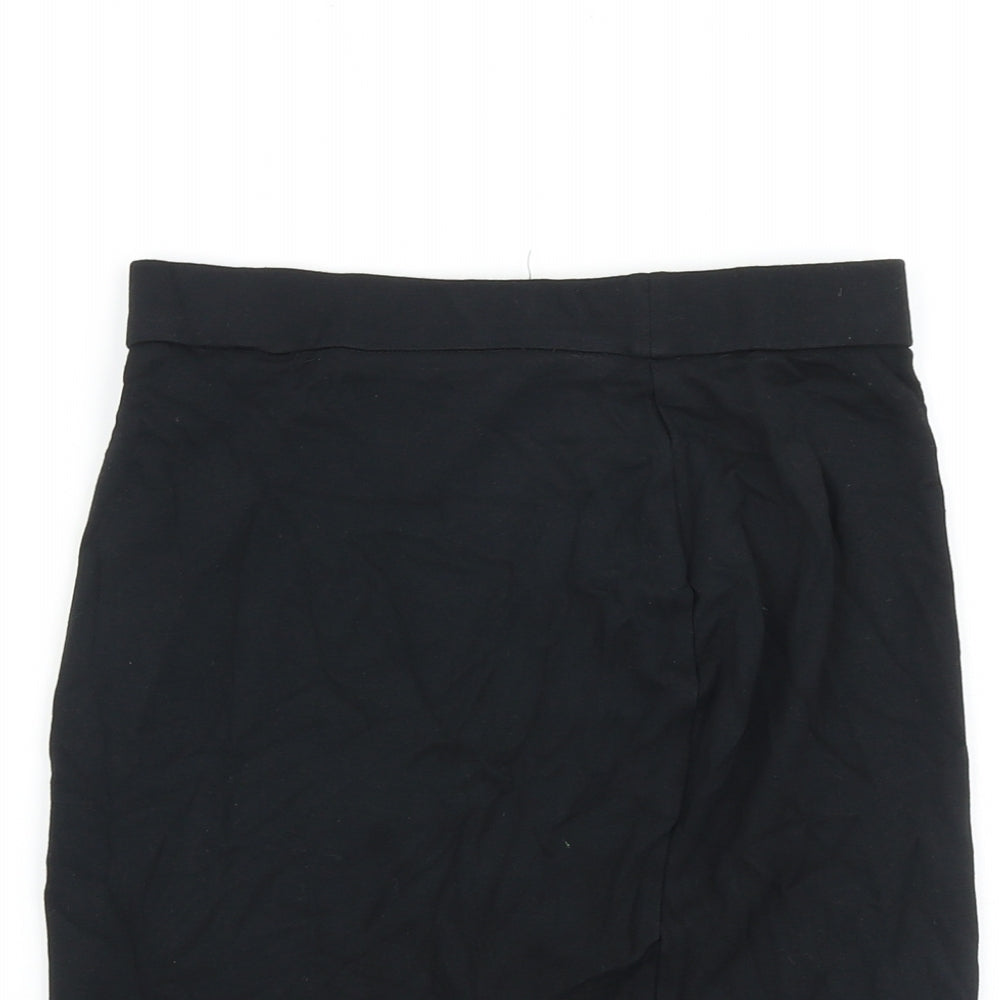 Marks and Spencer Girls Black Polyamide Bandage Skirt Size 13-14 Years Regular Pull On