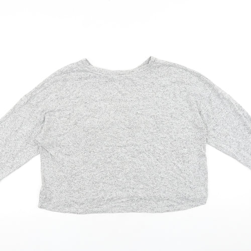 Stranger Things Womens Grey Round Neck Polyester Pullover Jumper Size L