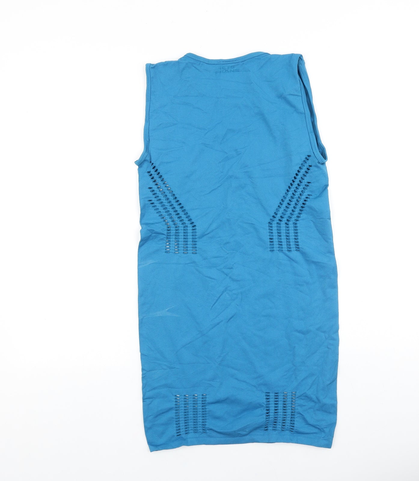 Iets Frans Womens Blue Viscose Bodycon Size S Scoop Neck Pullover