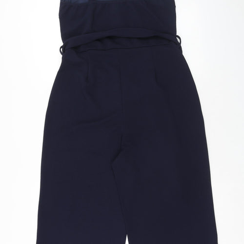 Preworn Womens Blue Polyester Coverall One-Piece Size 16 Pullover