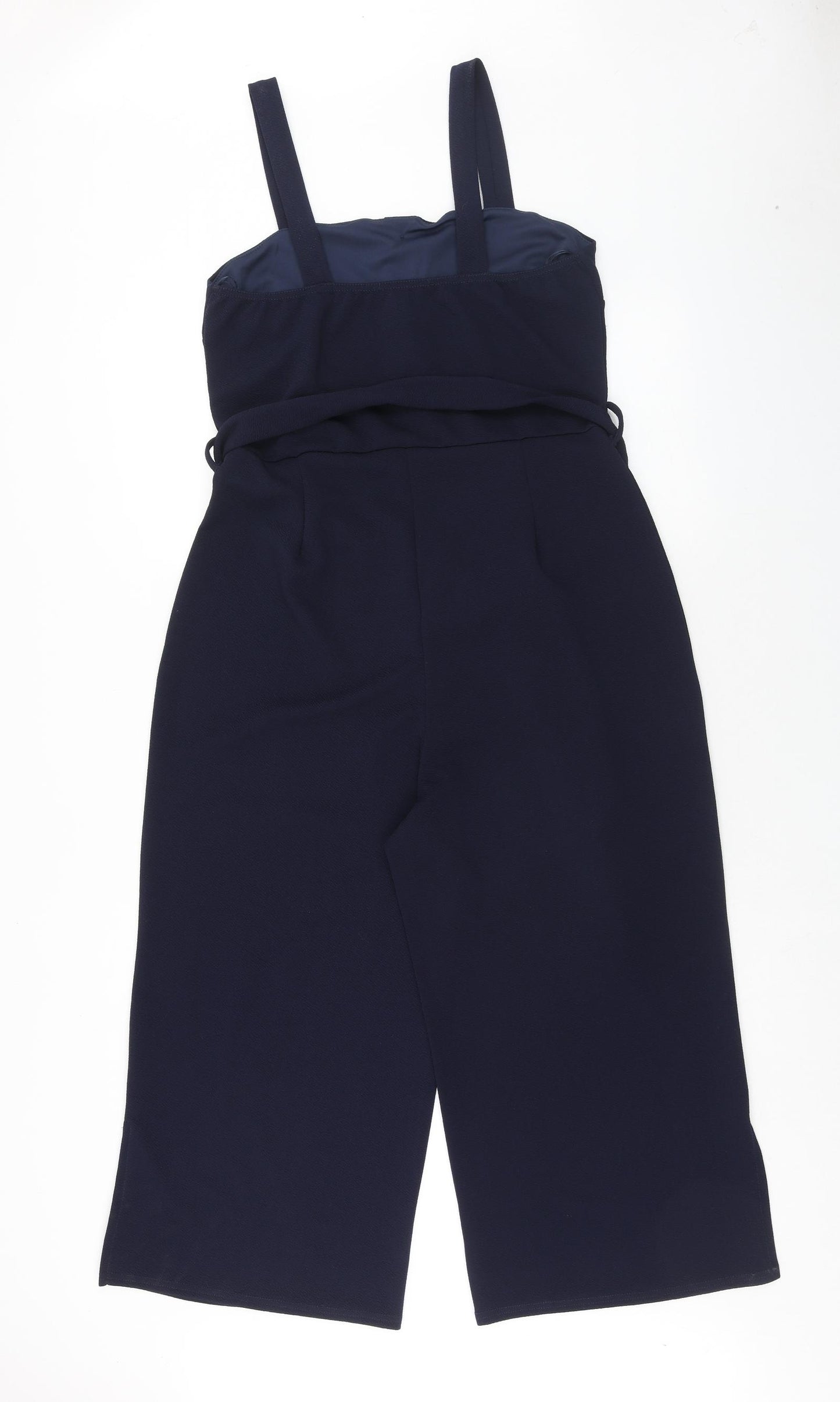 Preworn Womens Blue Polyester Coverall One-Piece Size 16 Pullover
