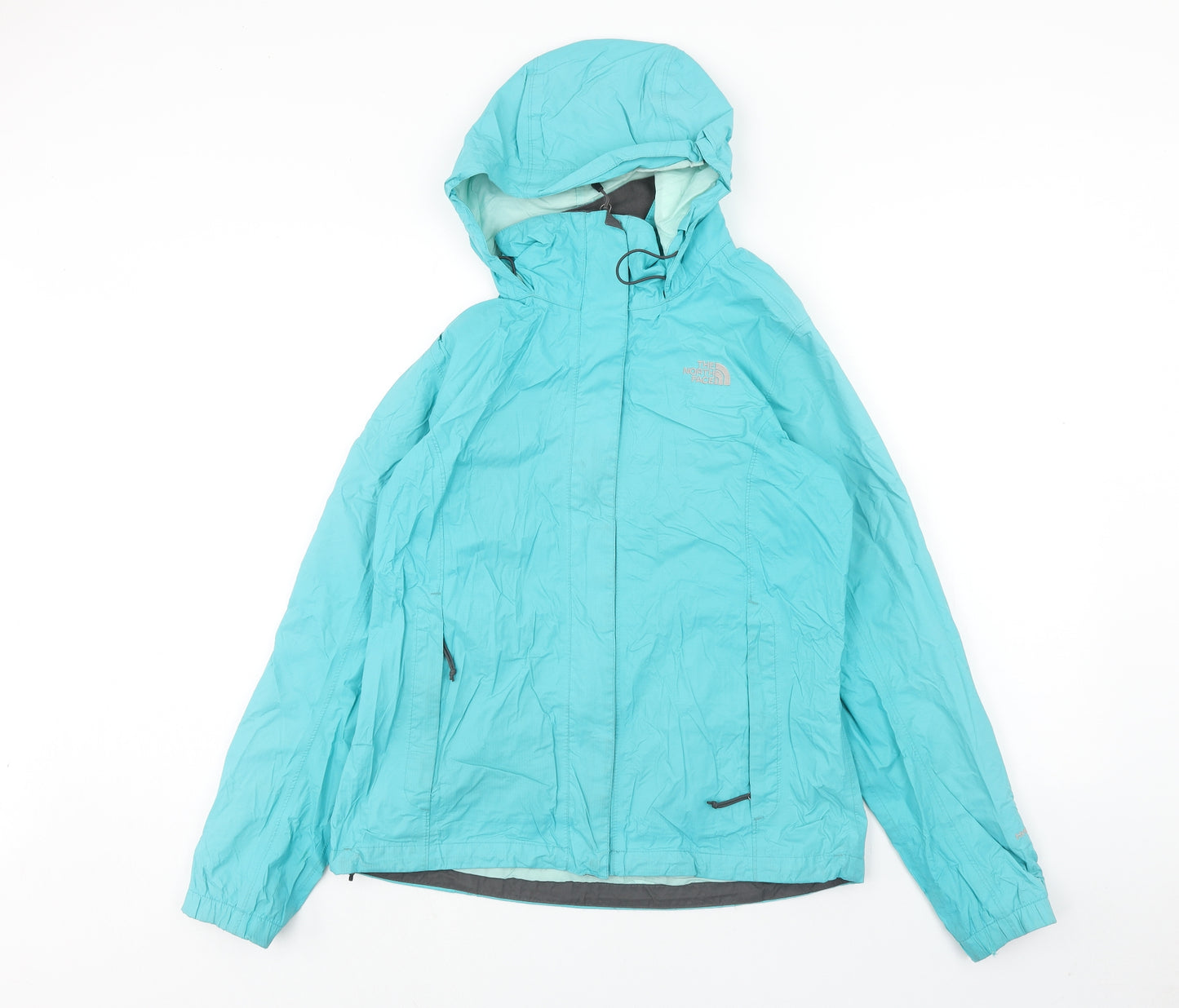 The North Face Womens Blue Windbreaker Jacket Size M Zip