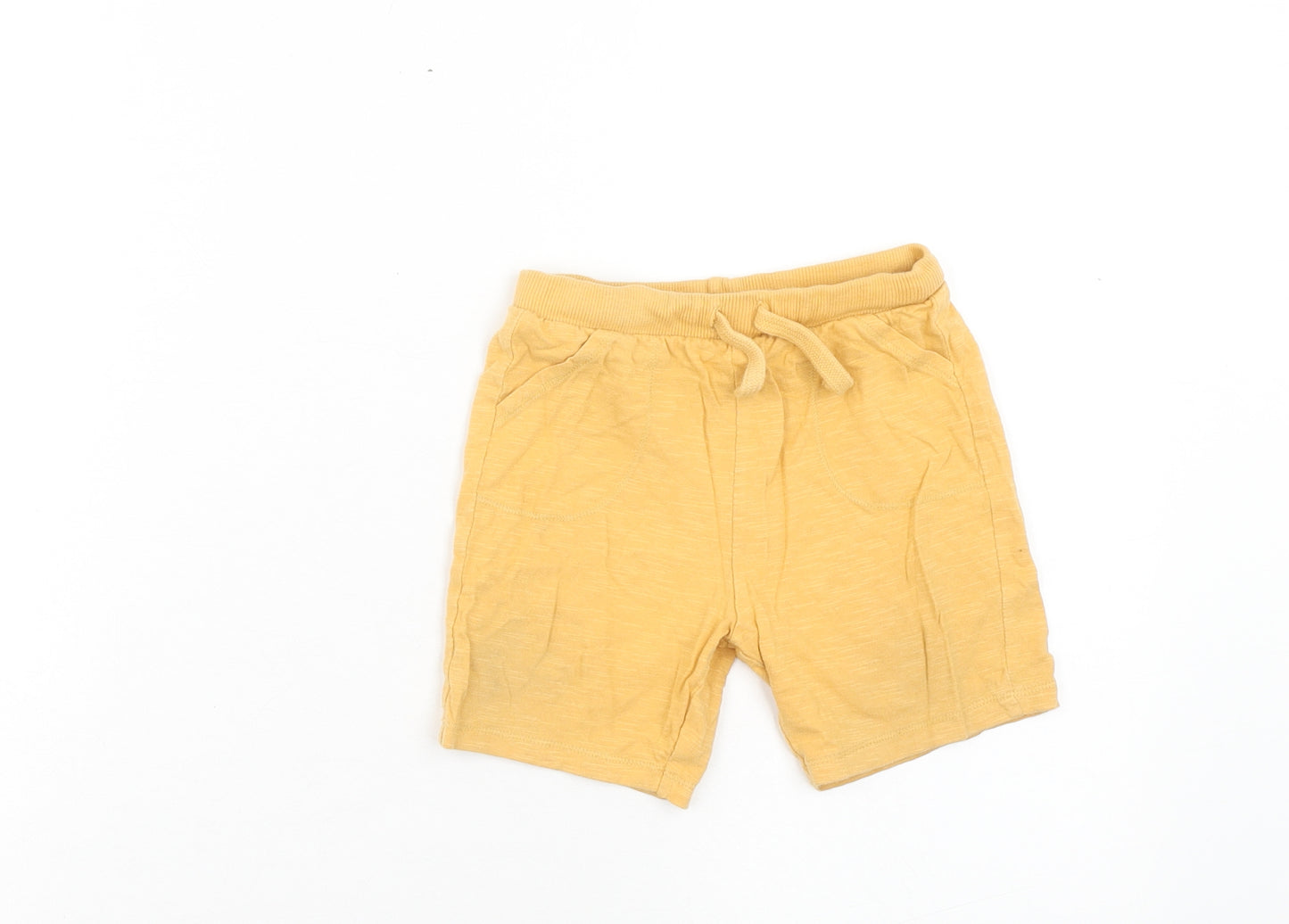 F&F Boys Orange Cotton Jogger Trousers Size 18-24 Months Drawstring - Shorts