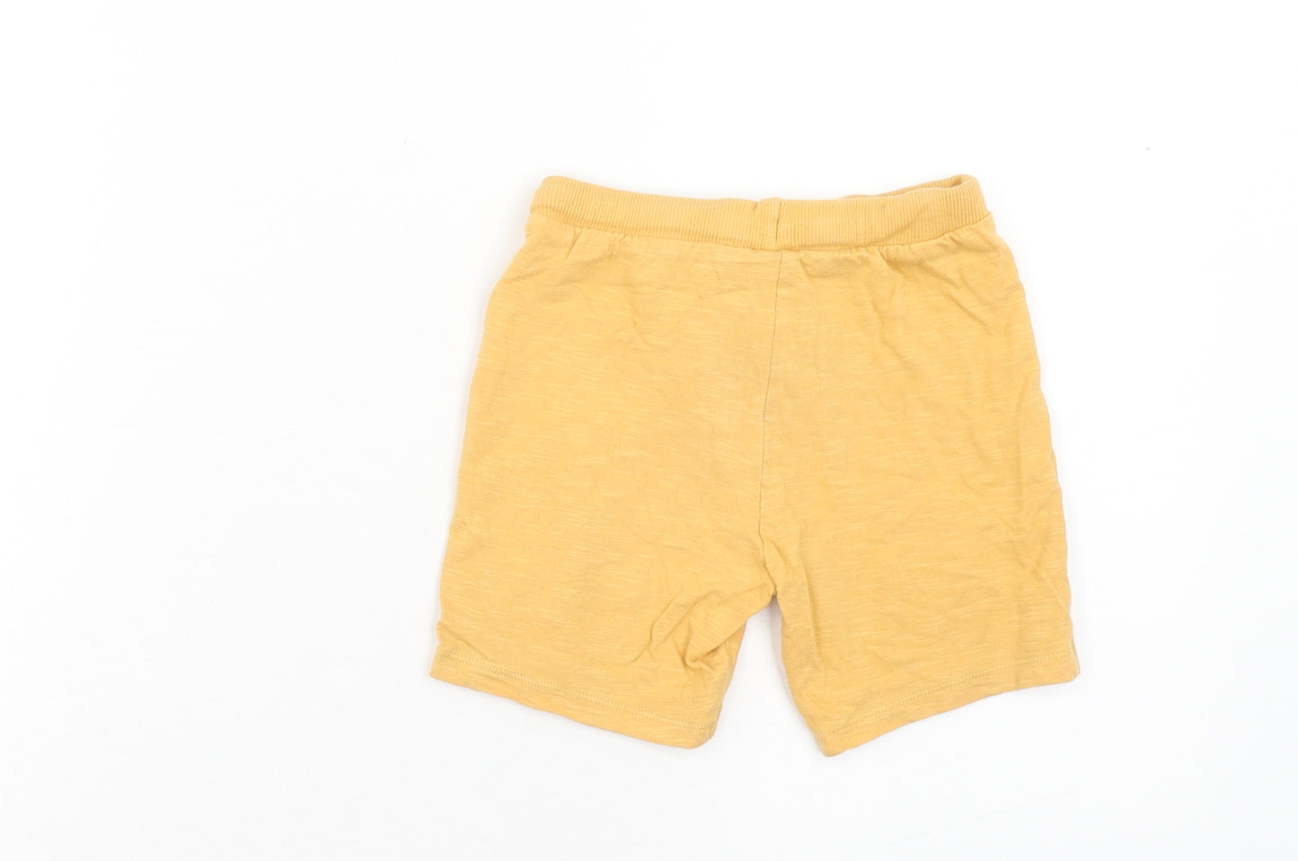 F&F Boys Orange Cotton Jogger Trousers Size 18-24 Months Drawstring - Shorts