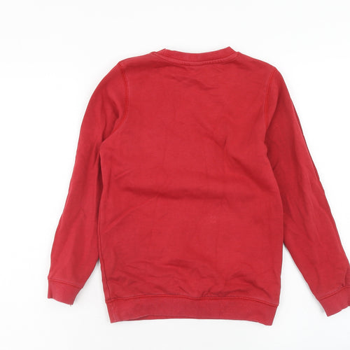 TU Boys Red Cotton Pullover Sweatshirt Size 10 Years Pullover