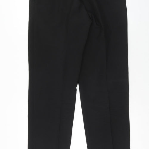Debenhams Mens Grey Polyester Dress Pants Trousers Size 34 in L33 in Regular Hook & Eye - Long Length
