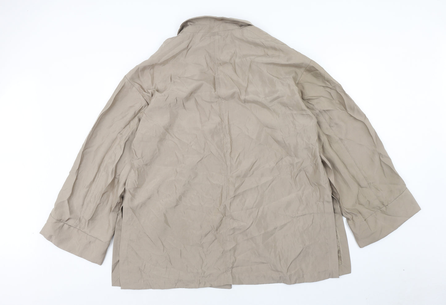 H&M Womens Brown Jacket Blazer Size L Button