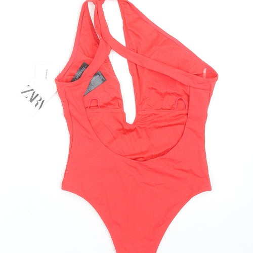 Zara Womens Red Polyester One Piece Size S