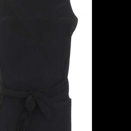 Love Womens Black Polyester Slip Dress Size S Square Neck Pullover