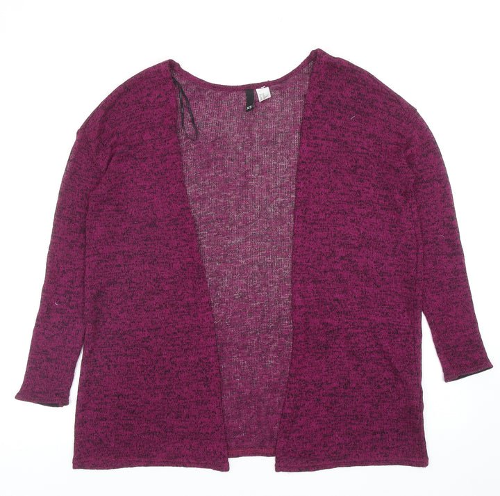 Divided Womens Purple V-Neck Viscose Cardigan Jumper Size XS