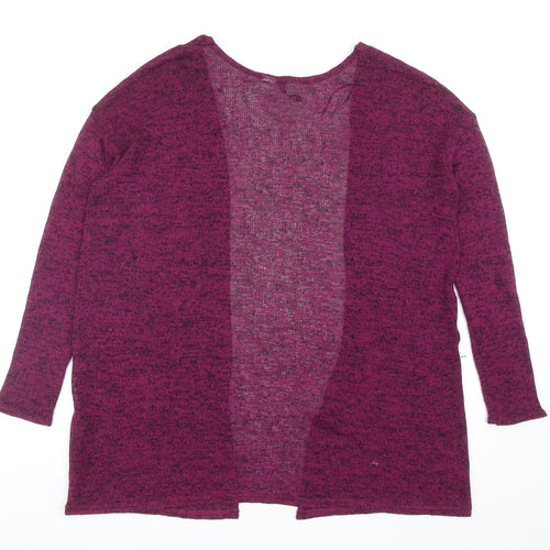 Divided Womens Purple V-Neck Viscose Cardigan Jumper Size XS