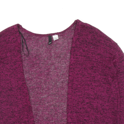 Divided Womens Purple V-Neck Viscose Cardigan Jumper Size XS