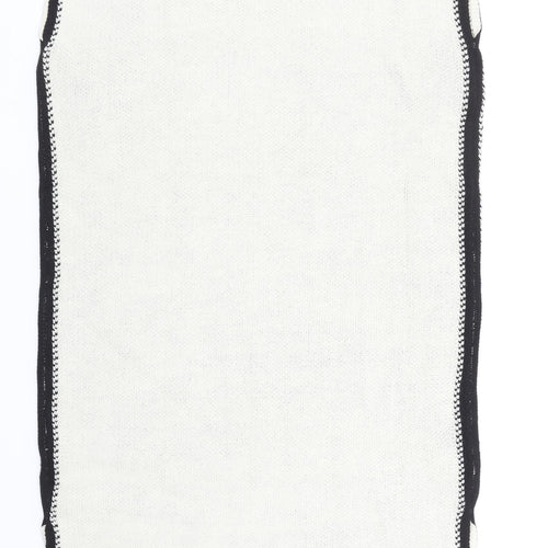 SheIn Womens Ivory Acrylic Jumper Dress Size S Round Neck Pullover