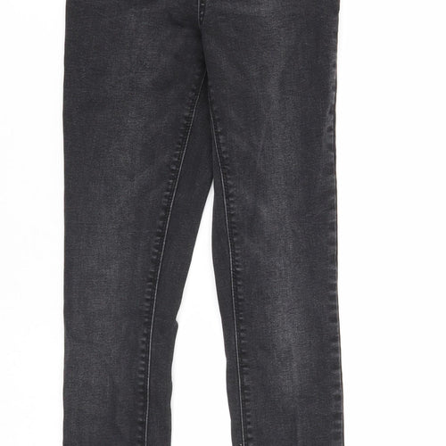 Denim & Co. Womens Black Cotton Skinny Jeans Size 6 Regular Zip