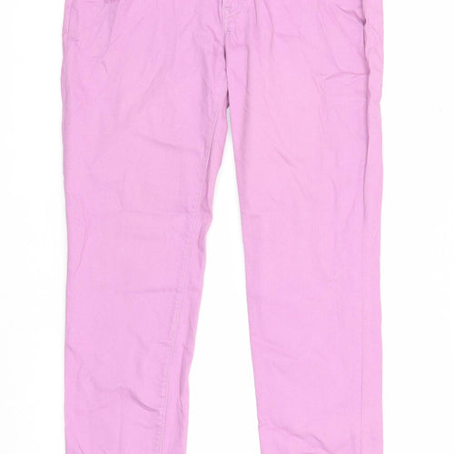 Gap Womens Purple Cotton Straight Jeans Size 6 Regular Zip