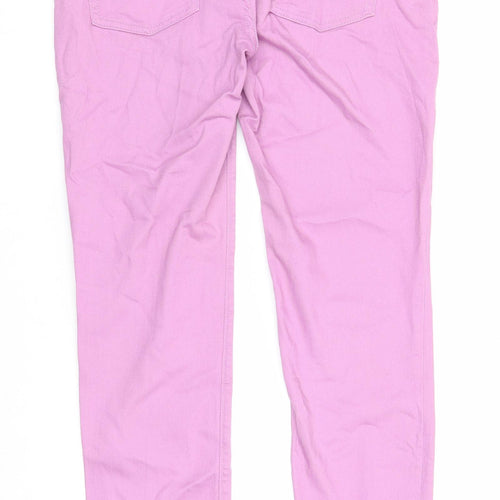 Gap Womens Purple Cotton Straight Jeans Size 6 Regular Zip