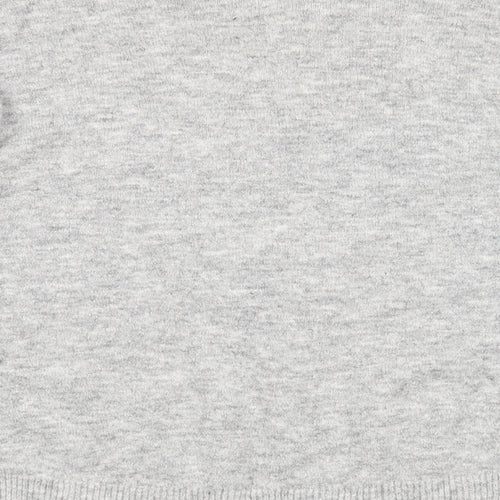 Primark Womens Grey V-Neck Acrylic Pullover Jumper Size L