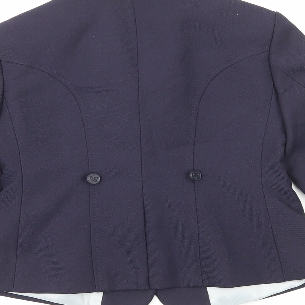 Shires Girls Blue Jacket Size 5 Years Button