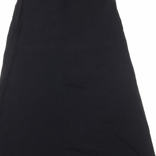 Boohoo Womens Black Viscose Maxi Skirt Size 4