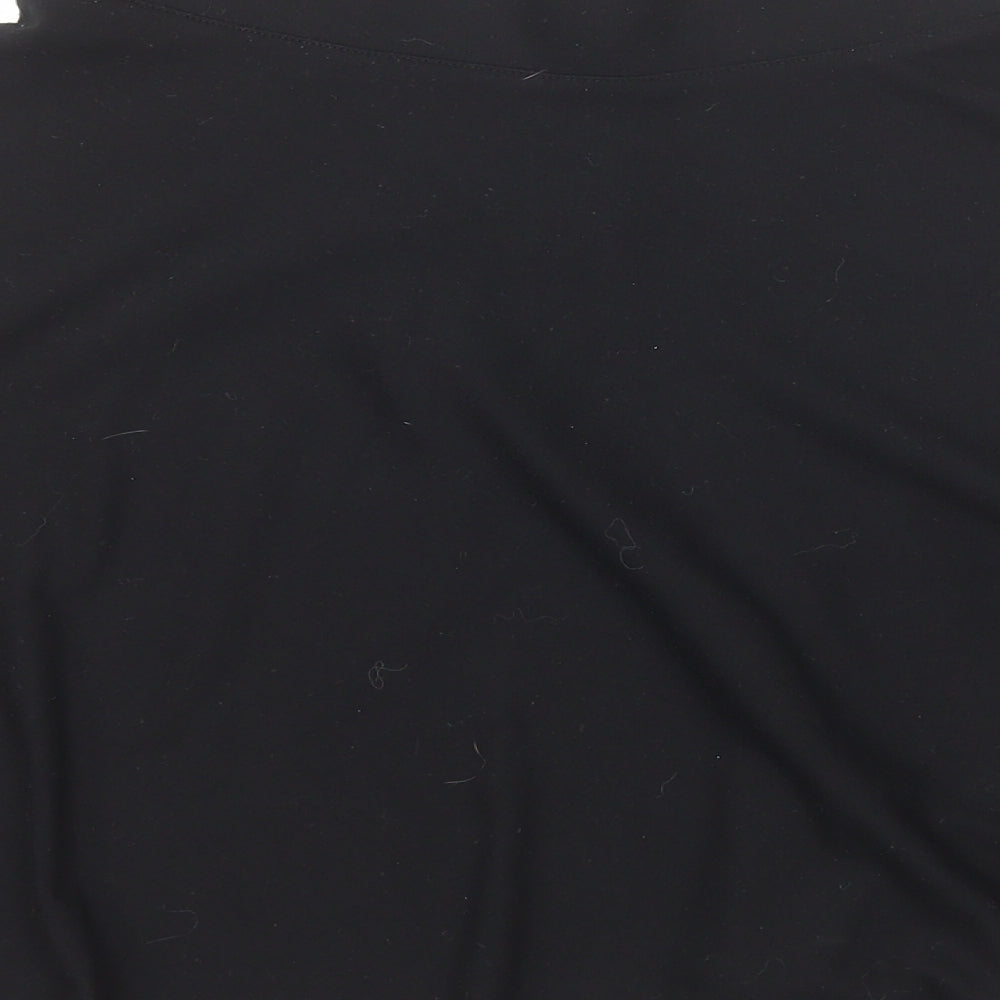 NEXT Girls Black Polyester Skater Skirt Size 14 Years Regular Pull On