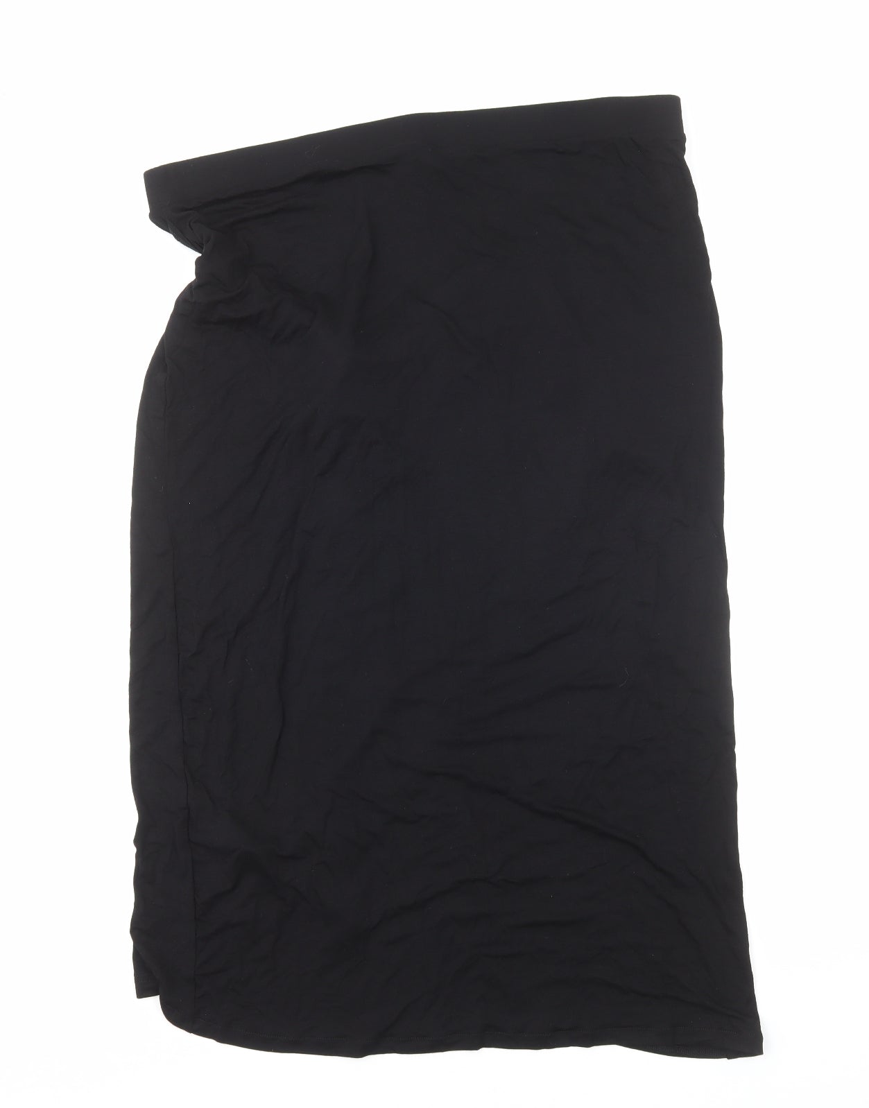 F&F Womens Black Viscose Swing Skirt Size 20