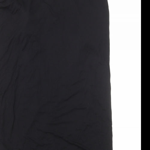 F&F Womens Black Viscose Swing Skirt Size 20