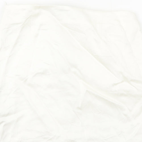 Zara Womens White Polyester Swing Skirt Size XS Zip