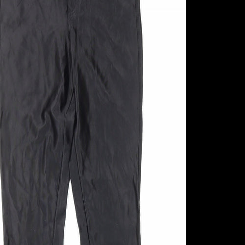 River Island Womens Black Polyamide Jegging Trousers Size 10 Regular Zip