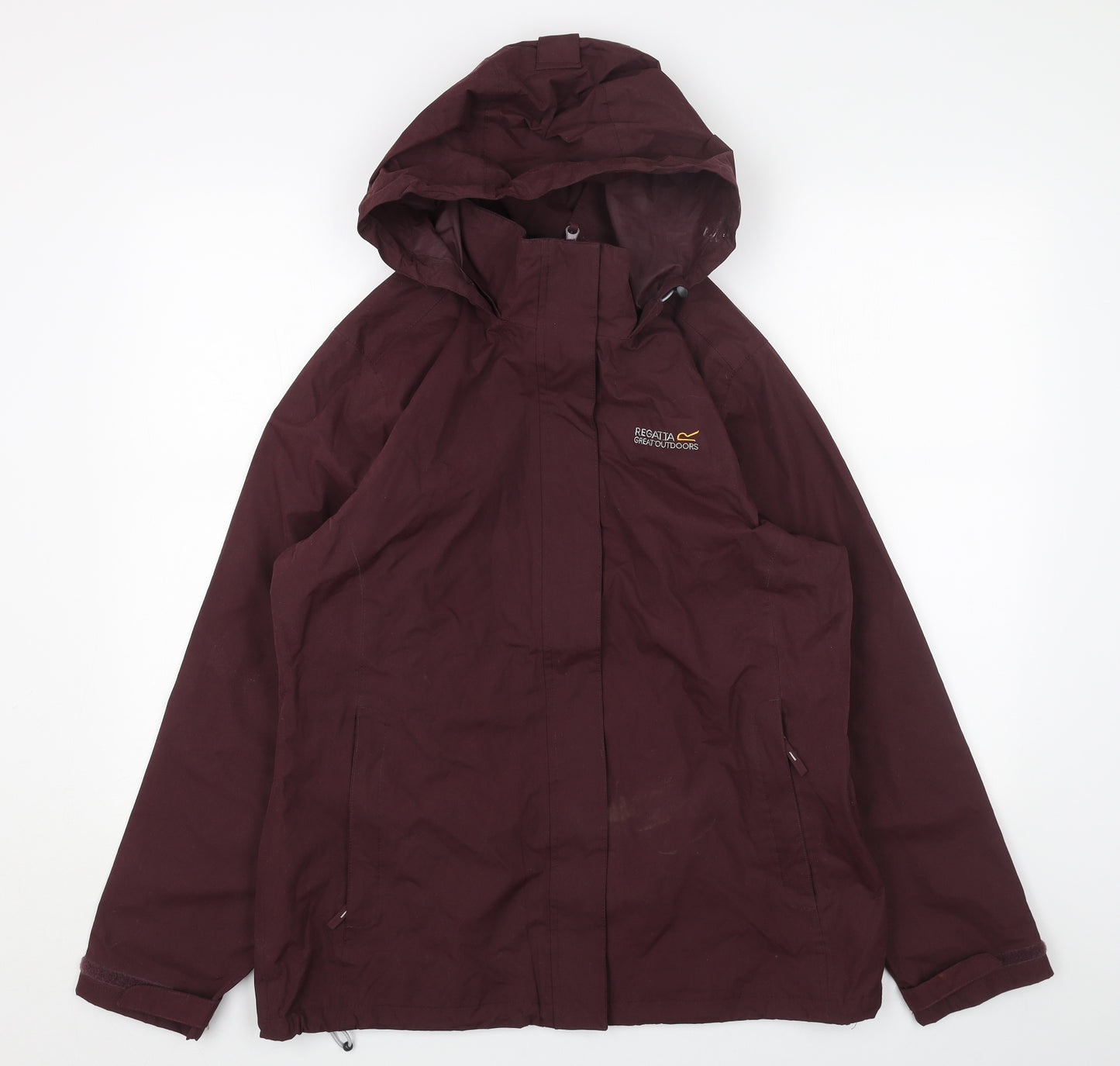 Regatta Womens Purple Rain Coat Coat Size 16 Zip