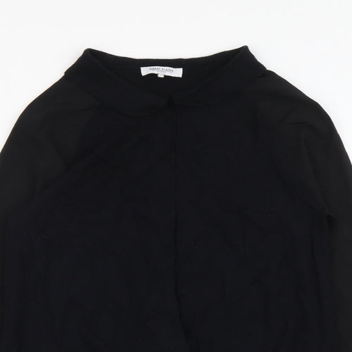 Great Plains Womens Black Round Neck Viscose Pullover Jumper Size XS - Collar