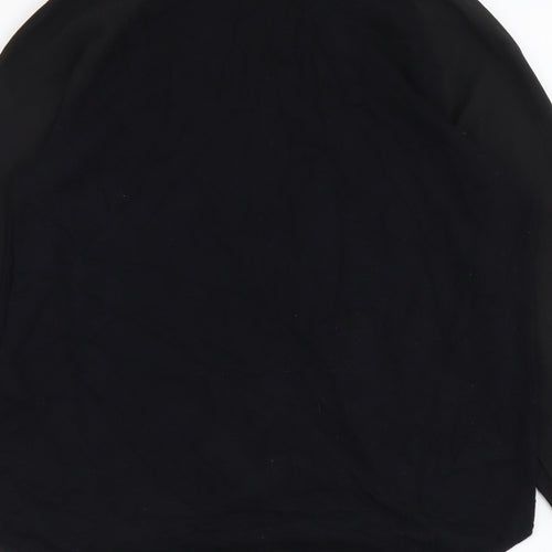 Great Plains Womens Black Round Neck Viscose Pullover Jumper Size XS - Collar