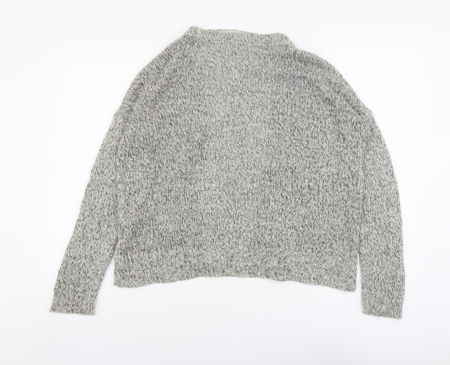 VERO MODA Womens Beige V-Neck Acrylic Cardigan Jumper Size M