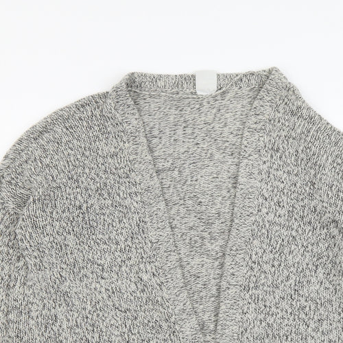 VERO MODA Womens Beige V-Neck Acrylic Cardigan Jumper Size M