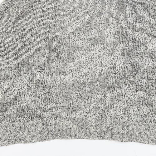 VERO MODA Womens Beige V-Neck Acrylic Cardigan Jumper Size M