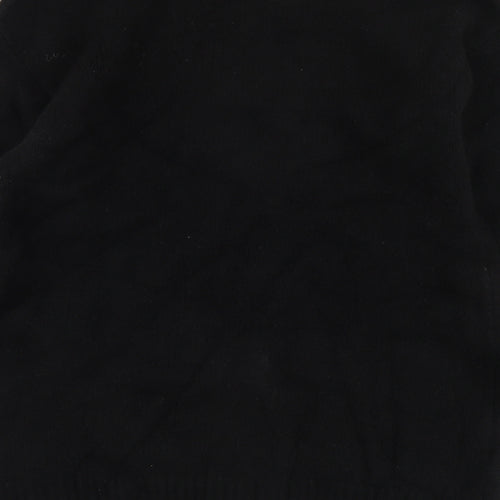 Bershka Womens Black Mock Neck Acrylic Pullover Jumper Size XS