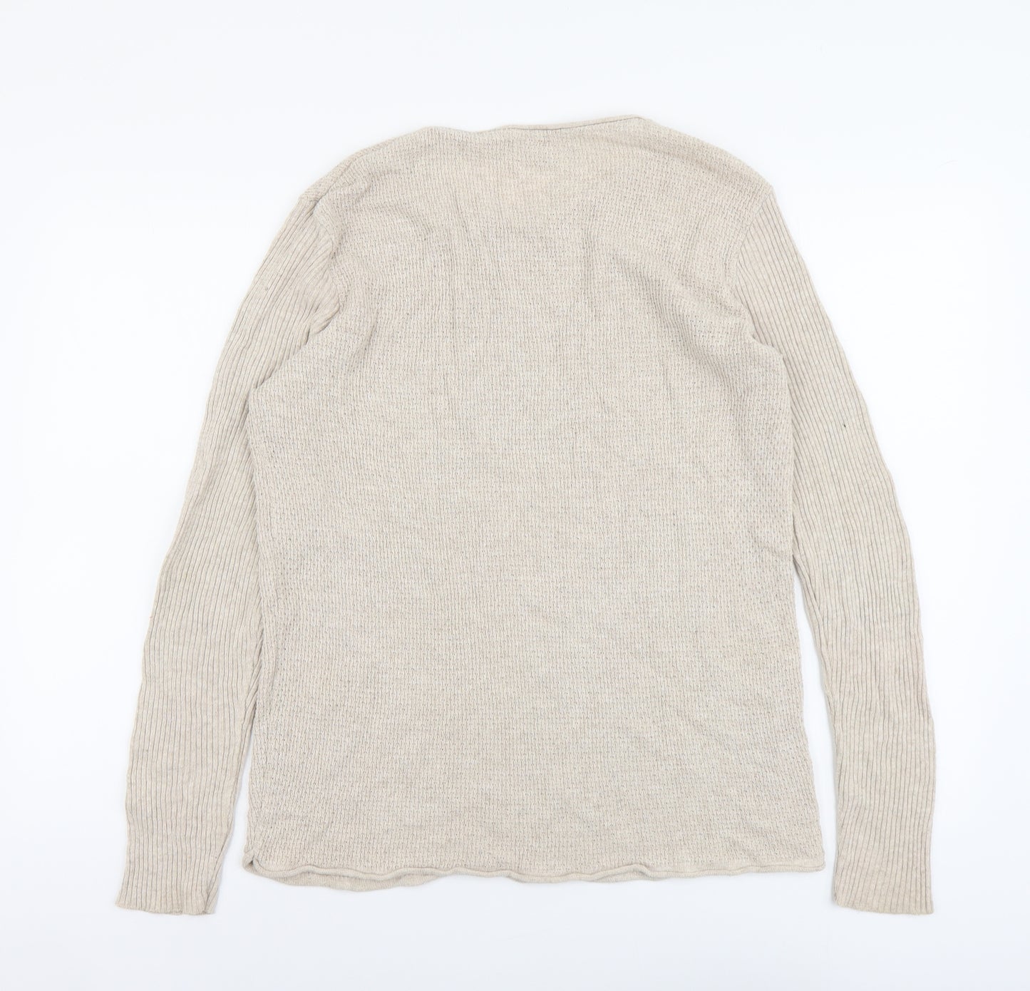 River Island Womens Pink Round Neck Acrylic Pullover Jumper Size M