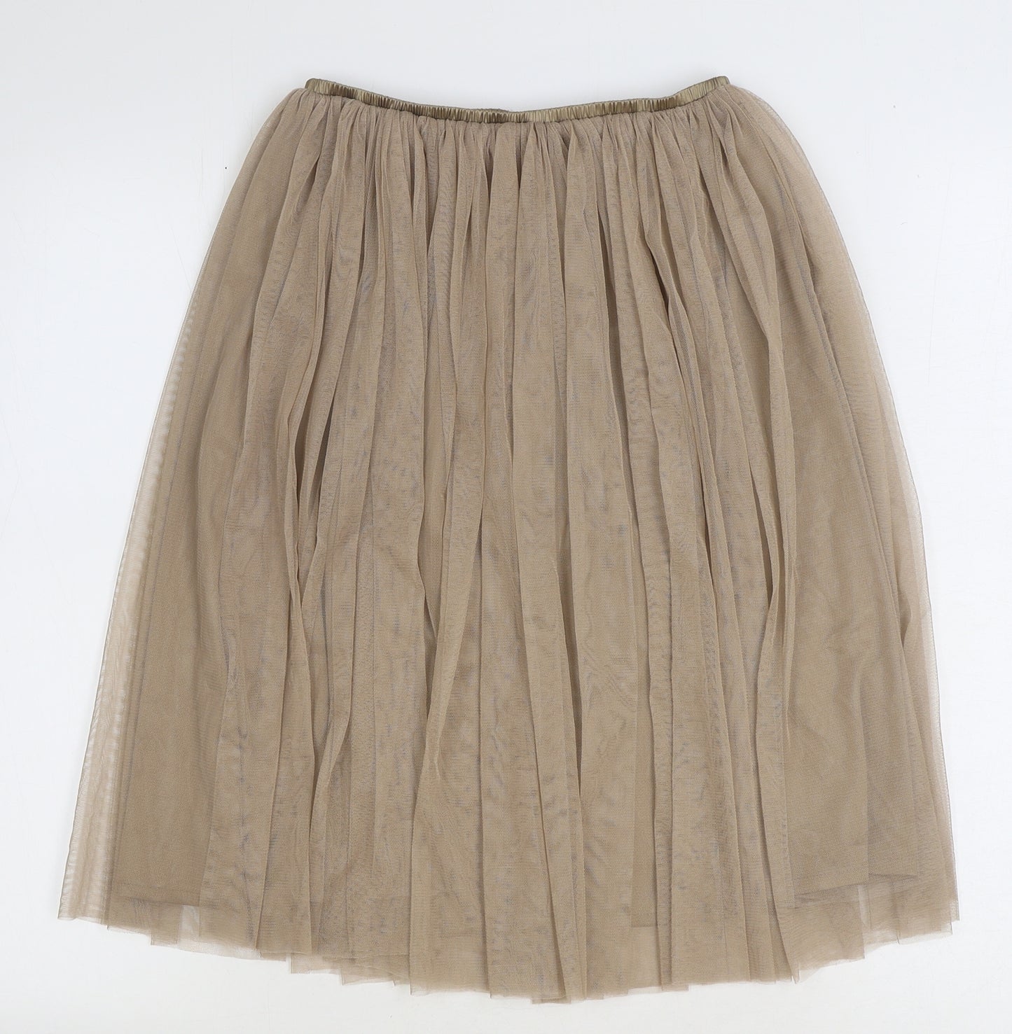 Lace & Beads Womens Beige Polyester Tutu Skirt Size 8
